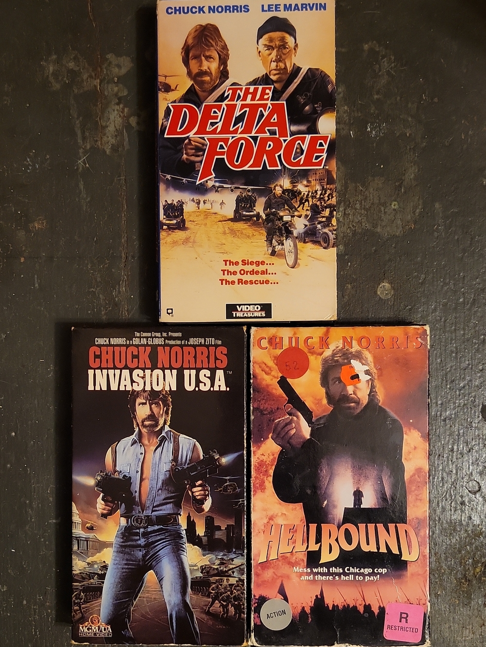 Chuck Norris VHS Movie Collection!!